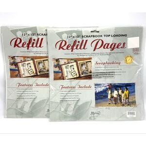 Markings by CR Gibson 12x12 Scrapbook Album Top Loading Refill Pages 20 Sheets